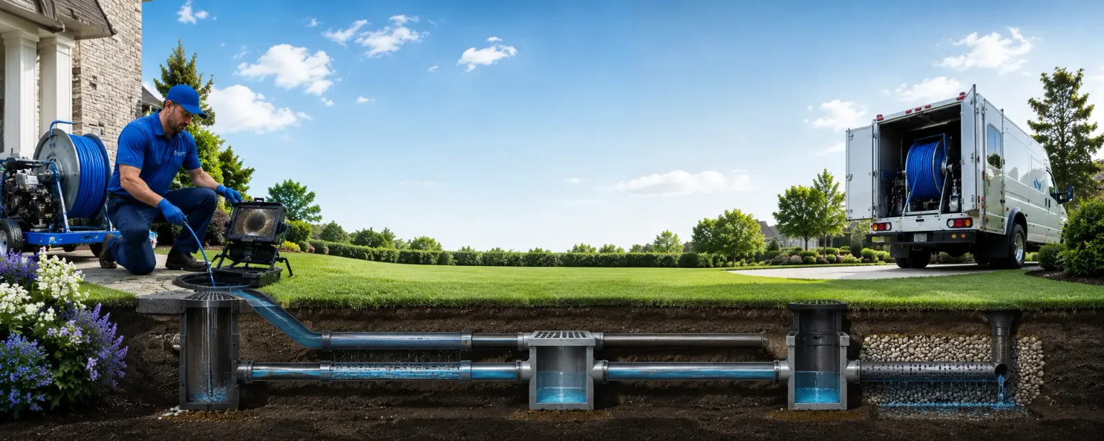 Outdoor drain cleaning information for Whitsett, TX